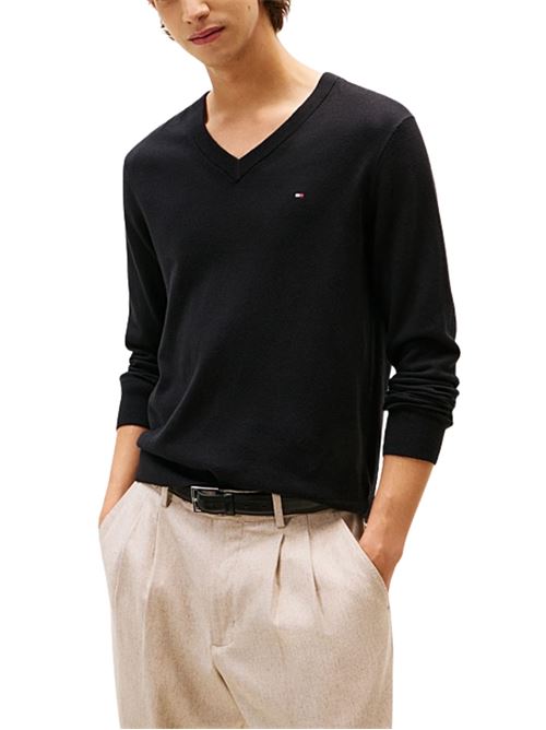 Maglioncino misto cashmere con scollo a V Tommy Hilfiger | MW0MW28047BDS